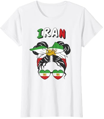 Iran, Iranian Flag, Iran Girl, Iranian Women Girls T-Shirt