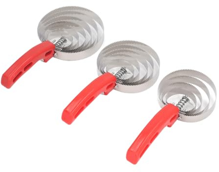 Striegel, Pferdebürste, 4 Ringe, 5 Ringe, 6 Ringe, Umkehrbarer Striegel aus Edelstahl, Striegel für Pferde, Doppelseitiger Striegel, Schaber für Rinder, Ziegen, Hunde,