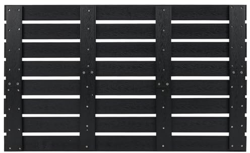 GOPLUS Tapis de Douche Exterieur, 100 X 60 CM Caillebotis Interieur Antidérapante Bois-Plastique,Design à Lattes de Sol pour Salle de Bain, Charge 150KG, Noir