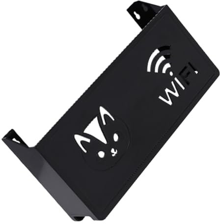 Homoyoyo Wall Storage Box for Wifi Router Space Saving Tv Box Organizer Cable Management for Living Decor
