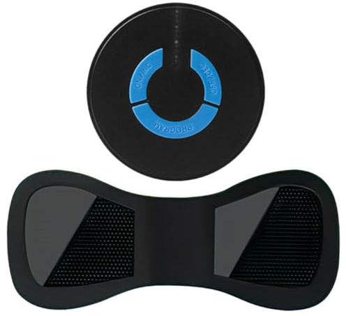 Intelligentes Nackenmassagepflaster Schwarz, Kunststoff | Leicht, Tragbar, Flexibel und Selbstklebend, 2 Stück Aaa Batterien nicht Enthalten