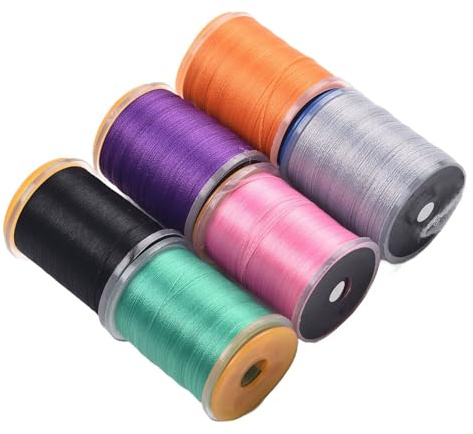 NEIQIUWING Pour kit de fil de reliure à mouches 140D - Matériau pour nouer des mouches sèches, des mouches humides, des nymphes, fil élastique