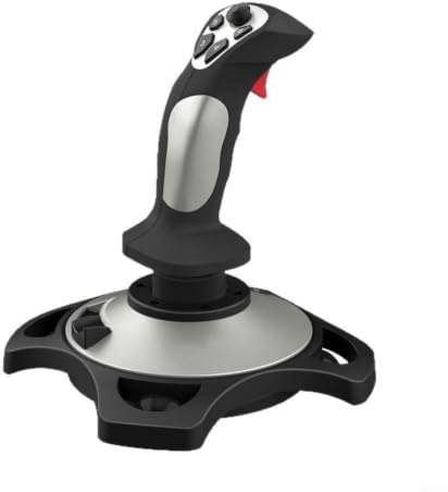 Lapiglo ABS Flight Simulator Joystick PC Manette de jeu ergonomique avec manœuvres précises Amateurs d'aviation Noir