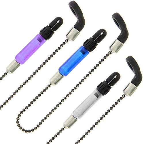 NGT Carp Fishing Tackle 3 Piece ProLine 17.5cm Chain Bite Indicator Hanger Bobbin Set