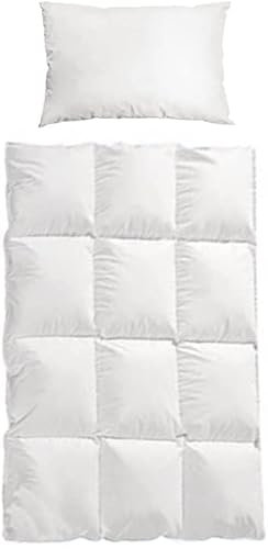 Trautesheim Baby Bettwäsche – Kinderbettdecke 100x135 mit 400g Daunenfüllung + Kissen 40x60 – Kinder/Baby Bettdecke und Kissen – Weiche Kinderdecke für erholsamen Schlaf