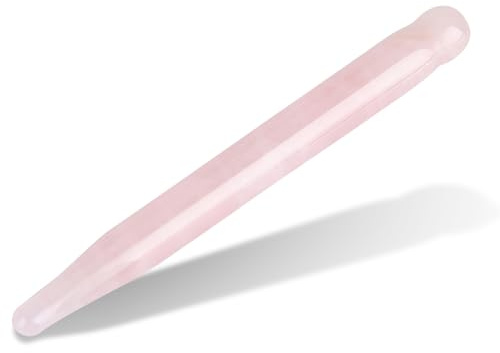 Akupressurstift aus Naturstein Akupressur Stab Stäbchen Akupunkturstäbchen Besondere Erfahrung, 11cm(Rosenquarz)