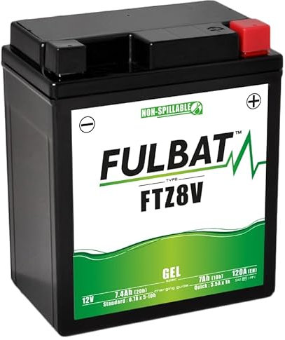FULBAT BATTERIA MOTO FULBAT GEL FTZ8V / YTZ8V 12V 7,4AH 120A