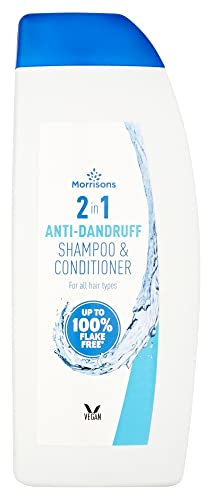 Morrisons Shampoo & Conditioner Anti-Dandruff Classic 2 In C1 500ml, WHITE