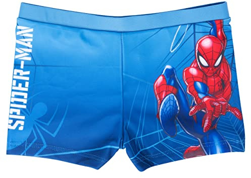 Marvel Spiderman badbyxor för pojkar, simbyxor, badkläder, byxor barn, blå, blå, 110-116