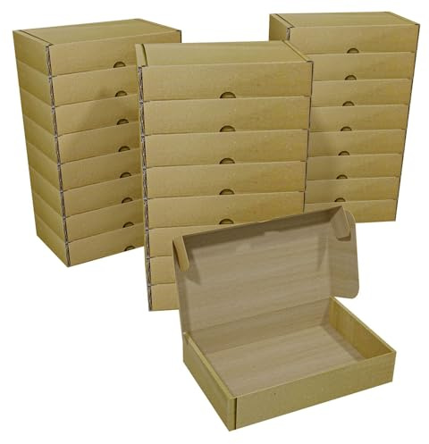 Leonardo Fai Da Te - Scatole per Spedizione - set da 25 pz - Scatola Automontante per imballaggio - Scatola di cartone resistente, richiudibile NO SCOTCH - 100% Made in Italy