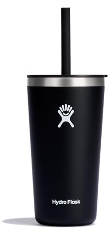 Hydro Flask 20 Oz All Around Tumbler Straw Lid Black