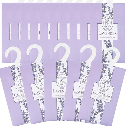 15PCS Perfumador Ropa, Bolsa Guardarropa, Ambientador Armario Ropa Limpia,Saquitos Armario ambientador Lavanda, Hogar Saquitos Armario Ropa, Bolsita Refrescador Coche, Zapatero, Estanterías (Lavanda)