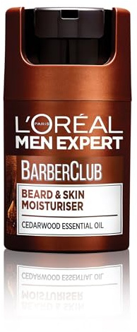 L'Oréal Men Expert Barber Club Short Beard and Face Soothing Moisturiser, Non-Greasy, Paraben Free, 50ml