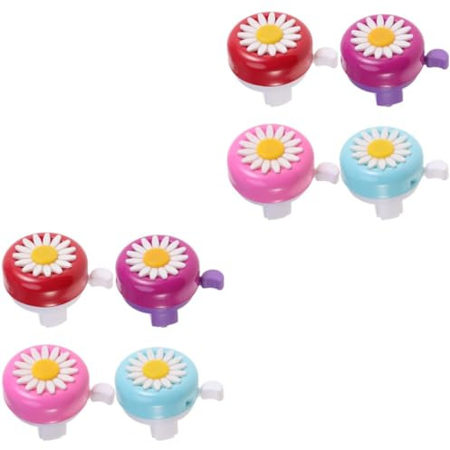 Milisten 8 Stück Gänseblümchen Fahrradklingel Fahrradklingel Mini Fahrradklingel Blumenklingel Zubehör
