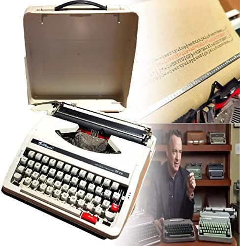 Kadxyan Altmodische Manuelle Schreibmaschine, Maschinenschreibmaschine, Tragbare Flexible Tasten, Klare Handschrift – Literarische Retro-Sammlung, Geschenk, 30 X 30 X 10 cm