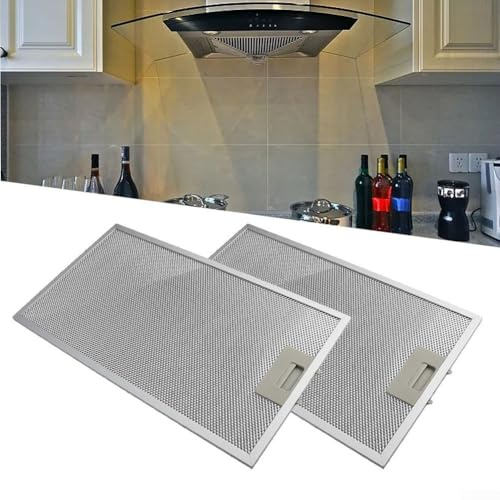 Lecreatekit Cooker Hood Filters, Range Hood Filter Replacement Parts, Aluminum Range Hood Grease Filter For HOWDENS LAMONA Cooker Hoods Set Of 2, Dimensions 460X260mm