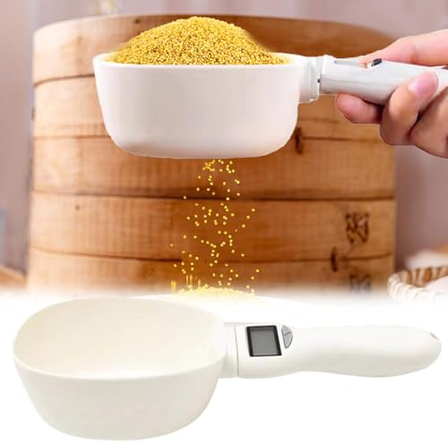 Cucchiaio di misurazione digitale 2025 - Bilancia per misurino alimenti | Bilancia da cucchiaio con pesatura ABS da 800 g con display LCD | Cucchiaio dosatore elettronico | Strumento di pesatura