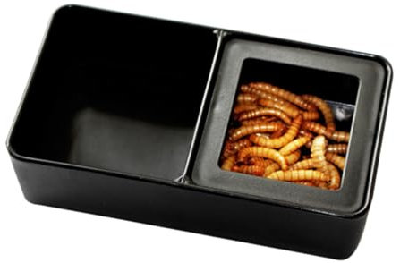 FONDOTIN Mini-futternapf Für Reptilien Mit Doppelgitter Futter- Und Wasseraufbewahrung Für Kleintiere