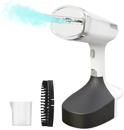 Dampfglätter,Tragbarer 1600W Steamer Dampfglätter 20 Sekunden schnellem Aufheizen- für vertikales und horizontales Dämpfen, Chnelle Faltenentfernung Dampfglätter für Familie, Büro und Reise
