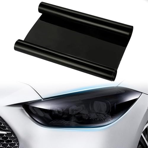 Auto Scheinwerfer Folie für BMW E63 E64 E70 E71 E72 E91 F30 F31 F32 F33 F34 F36 G01 G02 G05 G20 G29, Auto Licht Tönungsfolie, Scheinwerfer Aufkleber, Autofolie Schwarz, Nebelscheinwerfer Aufkleber