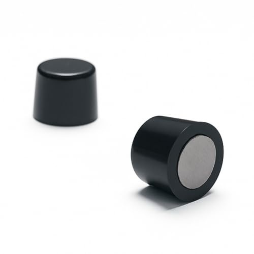 STRONG MAGNETS Board-Magnet – schwarz – 10 mm x 8 mm - 50 Stück - Extra stark - Industrielle Anwendung, Werkstatt oder Büro