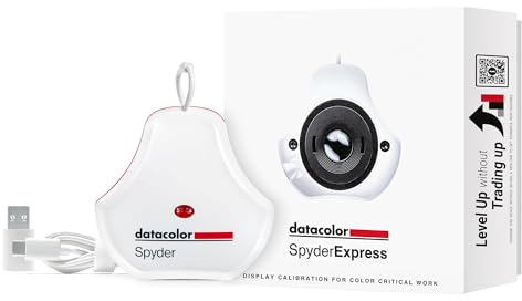 Datacolor SpyderExpress – snabb och enkel skärmkallibrering för foto, design och innehåll. Stöder MacBook M4 mini-LED, upp till 3 skärmar, 90 sek installation, uppgraderingsbar programvara