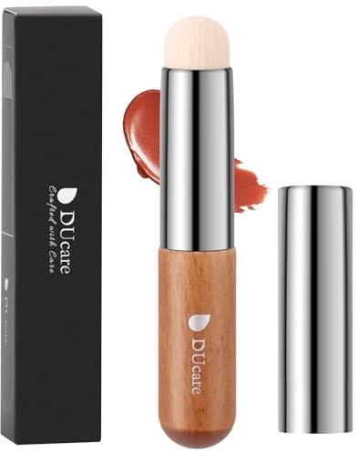 DUcare Pincel para labios con tapa Pincel para pintalabios brillo de labios corrector delineador de labios, barra de labios. Pinceles de maquillaje para difuminar y conseguir unos labios con volumen