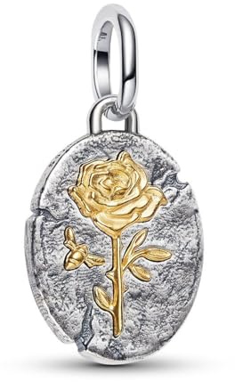 PANDORA Charm medallón 764087C00 rosa