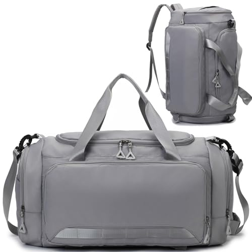 Sporttasche Damen Herren Reisetasche, SUNYBLIS Sporttaschen 40L mit Schuhfach Nassfach Sportrucksack Wasserdicht Trainingstasche mit Rucksack Weekender Handgepäck Travel Gym Tasche Duffle Bag