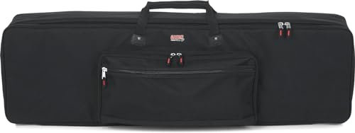 Gator Cases Gepolstertes Keyboard Gigbag; passend für schlanke 88-Tasten-Keyboards, schwarz (GKB-88 Slim)