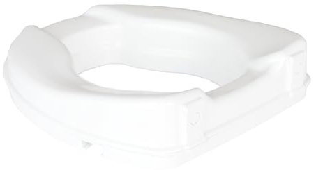 Homecraft Raised Toilet Seat 2 Inch (5 cm) – Toilet Riser for Elderly, Disabled and Post Surgery Recovery – Lightweight, Hygienic Bathroom Aid – Fits Standard Toilets – 190 kg Capacity, White