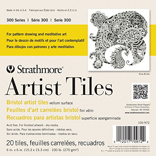 Strathmore 062105972 Artist Tiles, Multi-Colour, 6 x 6-Inch, Pack of 20