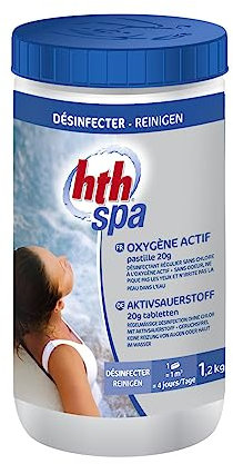 Pastilles à l'oxygène Actif HTH. Traitement et Entretien de l'eau du Spa