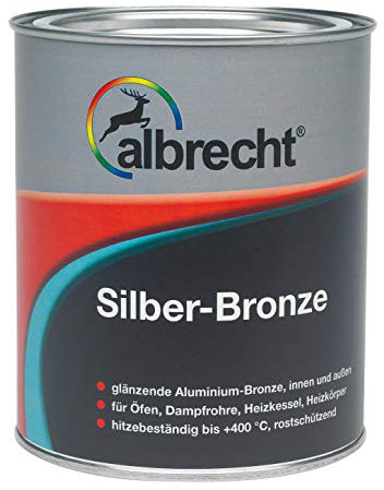Albrecht - Plata bronce 750ml horno de pintura brillante heizkörperlack