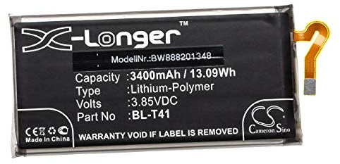 vhbw Akku kompatibel mit LG LMG820QM7, LM-G820TM, G820UM, LMG820TMB, G820N, G8 ThinQ Handy Smartphone Telefon (3400 mAh, 4,4 V, Li-Polymer)