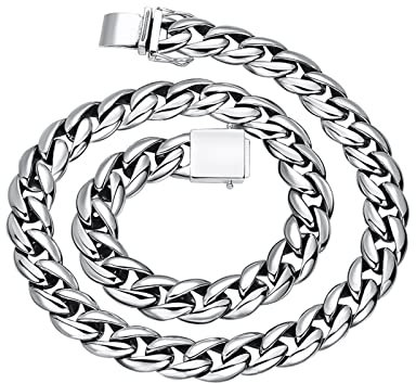 Beydodo Silber Kette 50CM Herren 925 ohne Anhänger, 12MM Panzerkette mit Steckschließe Silber Halskette Biker Partnerkette Freundschaftskette für Männer Jugend