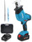 Vikky 20V Akku-Säbelsäge-Set, bürstenloser Motor bietet starke Leistung, geeignet für PVC, Metallrohr, Holz, unlegierten Stahl schneiden,Cordless Reciprocating Saw. (inkl. Ladegerät, Akku, Sägeblatt)