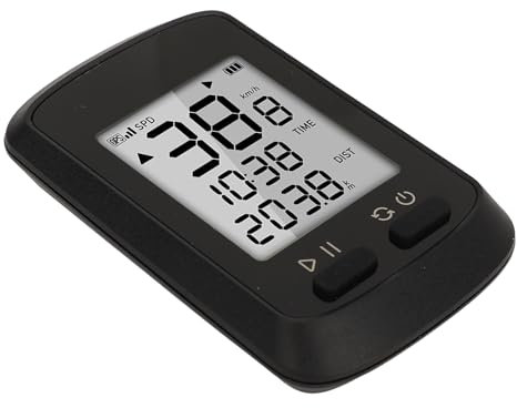 Tbest GPS-Fahrradcomputer mit Halterung, Kabelloser Fahrradcomputer, Wasserdichter Fahrradcomputer, Wiederaufladbarer Fahrrad-Tachometer, Kilometerzähler für Mountainbike, Rennrad