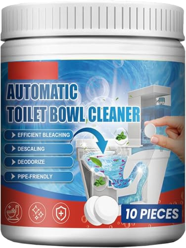 KOAHDE Tablettes de Nettoyage pour Salle de Bain,Pastilles Nettoyantes WC,Tabs Nettoyant WC,WC Active Tabs,Comprimés Nettoyage Toilettes,Cuvette De Toilette Réservoir Détachant,12pcs