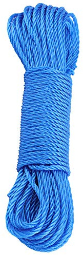 Nylon Rope, 20m Nylon Cord Line Clothesline, Sturdy & Enduring Knitting String, Ideal for Gardening,Camping,Outdoors (blue)
