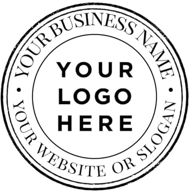 Timbro autoinchiostrante personalizzato con logo aziendale - Carica la tua immagine - Scegli tra 18 colori di inchiostro