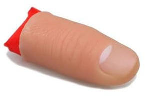 Générique Tour De Magie du Pouce,Faux Doigt en Soie Disparaissant - Accessoire De Prestidigitation pour Farces Blagues Fêtes Carnavals Et Spectacles