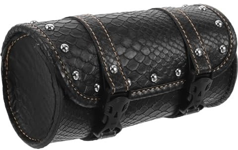 GANAZONO Borsa Laterale Moto in Pelle con Chiusura Rapida Mini Borsello Porta Attrezzi per Posteriore e Anteriore Elegante e Resistente per Accessori Moto