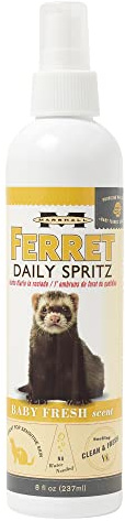 Marshall Ferret Daily Spritz Conditioner – 8 oz – Gentle Hydrating Grooming Spray – Softens, Freshens & Conditions Coat Between Baths – Baby Fresh Scent