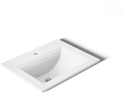 KOHLER K-2298-0 Compass Self-Rimming Undercounter Bathroom Sink, White