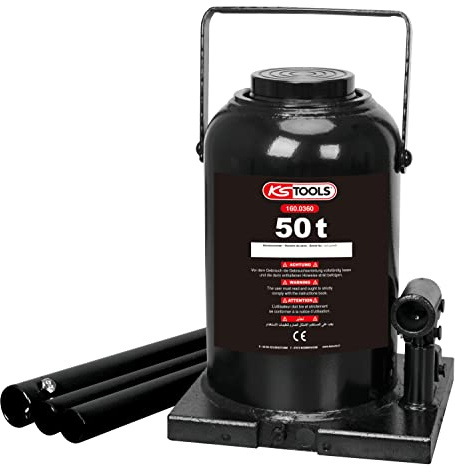 KS TOOLS 160.0360 - Cric Bouteille Hydraulique - Capacité 50 Tonnes