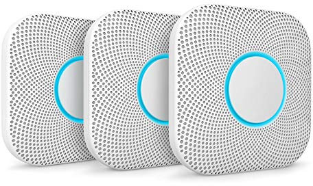 Google Nest Protect - Smoke Alarm And Carbon Monoxide Detector - The Smoke Alarm That That Others Look Up To (Battery) 3 Pack