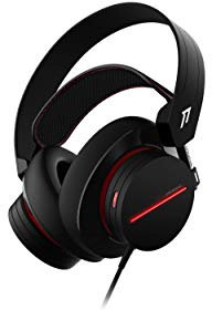 1MORE H1007 Spearhead Casque de Gaming avec câble (Son Surround 7.1, Pilote 54 mm, Double Microphone) pour PC, Xbox, PS4, appareils Mobiles Noir