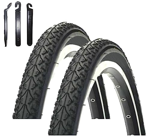 Angebot-Set / 2 x Kenda K-935 28 Fahrradreifen Fahrradmantel in Schwarz 47-622 (28 x 1.75) inkl. 3 Reifenheber