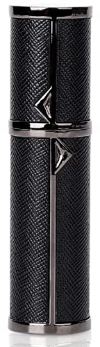 BRARIOS Perfume Atomiser Refillable,Travel Size Portable Atomiser Spray,Mini Empty Perfume Bottle,Leak Proof Cologne Dispenser for Women and Men,5ml (Black(BK))